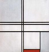 Piet Mondrian Conformation with a rde block oil painting